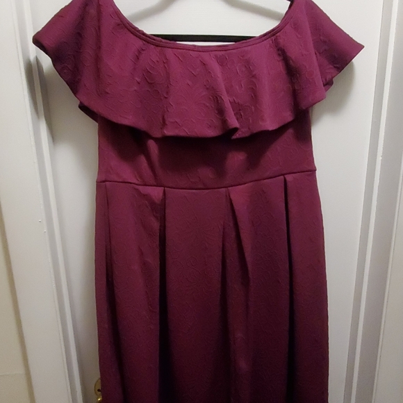 Like New ASOS Curve Bardot skater dress - Picture 5 of 6